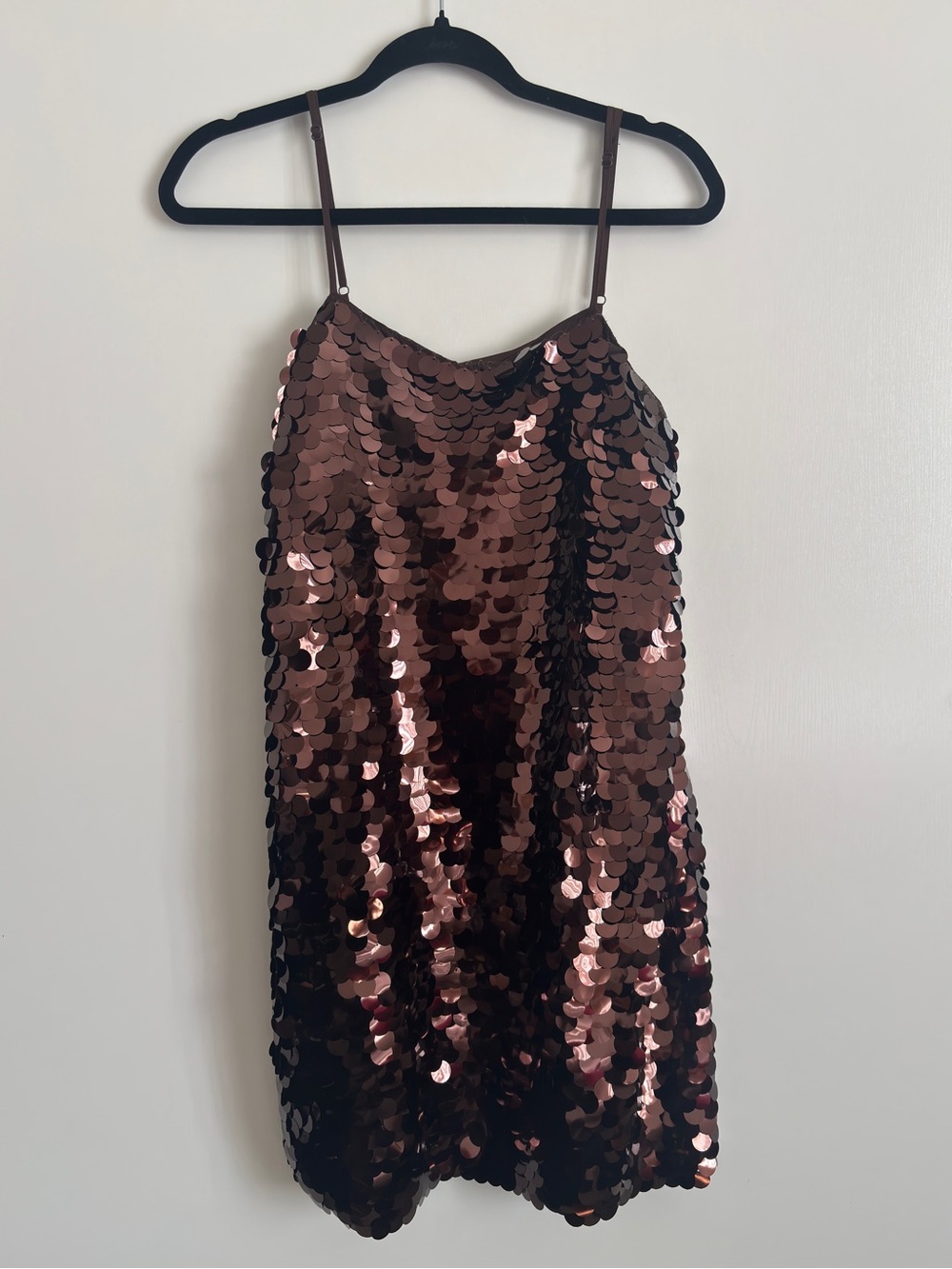 NWT A New Day Brown Sequin Mini Dress Size Medium